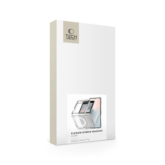 Tech-Protect FlexAir Hybrid MagSafe Case for Samsung Galaxy Z Flip 6 / 7 FE - Transparent