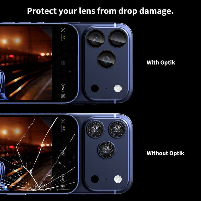 Tech-Protect Camring Fit+ Camera Cover for iPhone 14 Pro / Max / 15 Pro / Max / 16 Pro / Max / 17 Pro / Max - Black
