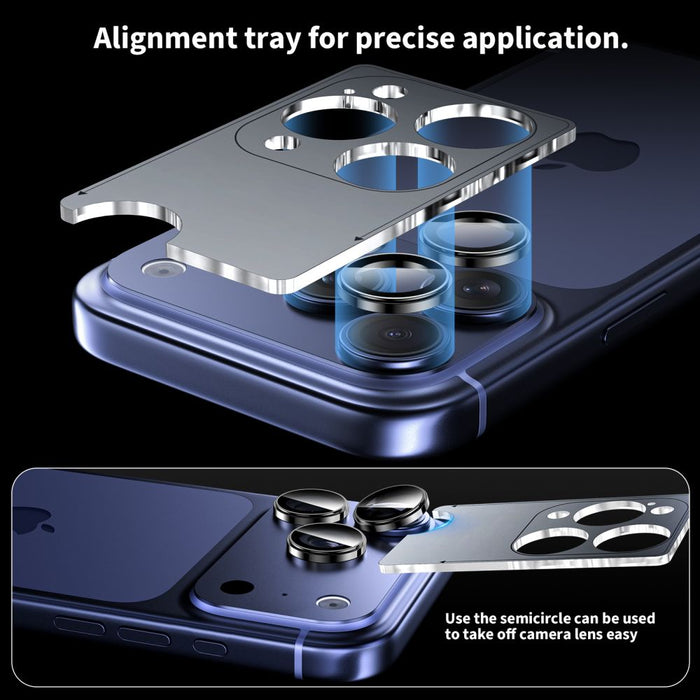 Tech-Protect Camring Fit+ Camera Cover for iPhone 14 Pro / Max / 15 Pro / Max / 16 Pro / Max / 17 Pro / Max - Black