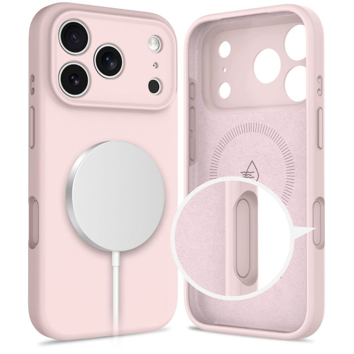 Tech-Protect Silicone MagSafe Case for iPhone 17 Pro - Pink