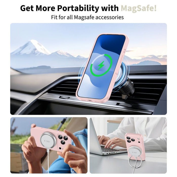 Tech-Protect Silicone MagSafe Case for iPhone 17 Pro - Pink