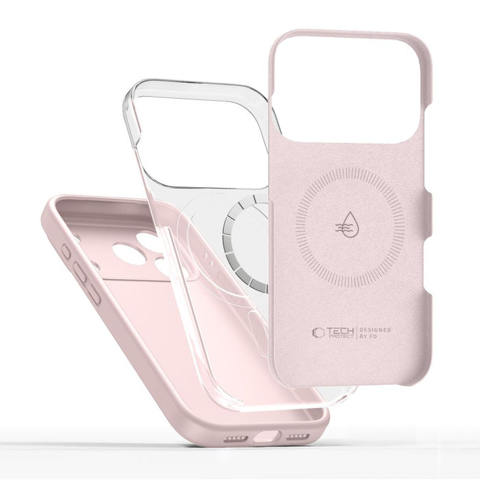 Tech-Protect Silicone MagSafe Case for iPhone 17 Pro Max - Pink