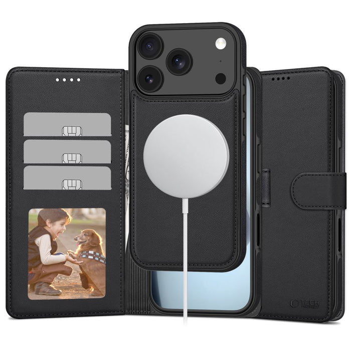 Tech-Protect Wallet MagSafe case for iPhone 17 Pro - matte black