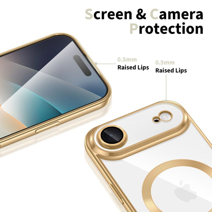 Tech-Protect MagFlex MagSafe Case for iPhone 17 Air - Transparent Gold