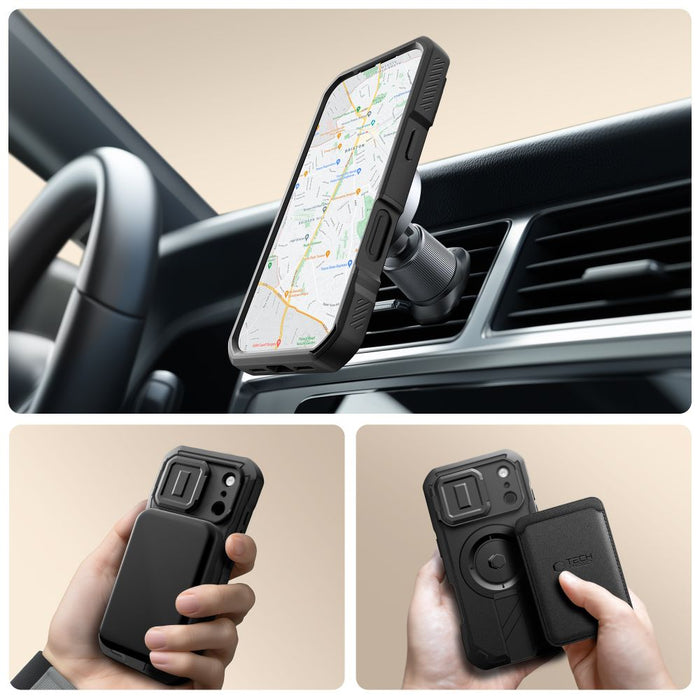 Tech-Protect Kevlar MagSafe case for iPhone 17 Pro - black