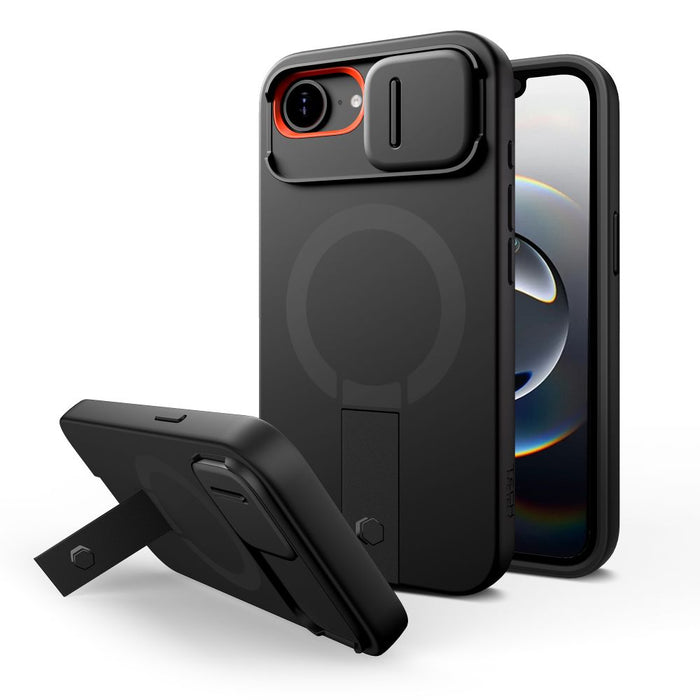 Tech-Protect Kevlar Aura MagSafe Case for iPhone 16e / 17e - Black