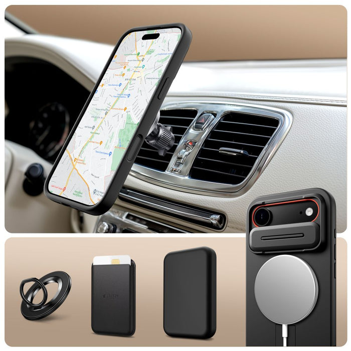 Tech-Protect Kevlar Aura MagSafe Case for iPhone Air - Black