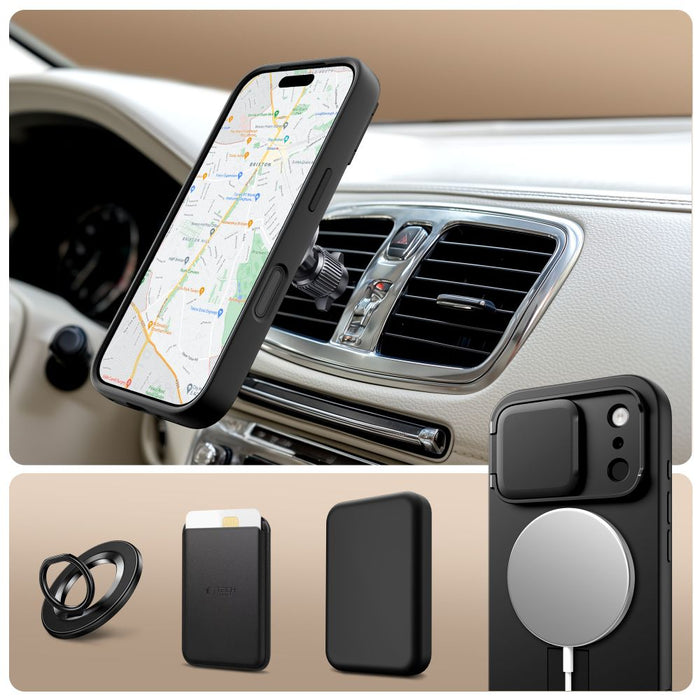 Tech-Protect Kevlar Aura MagSafe Case for iPhone 17 Pro - Black
