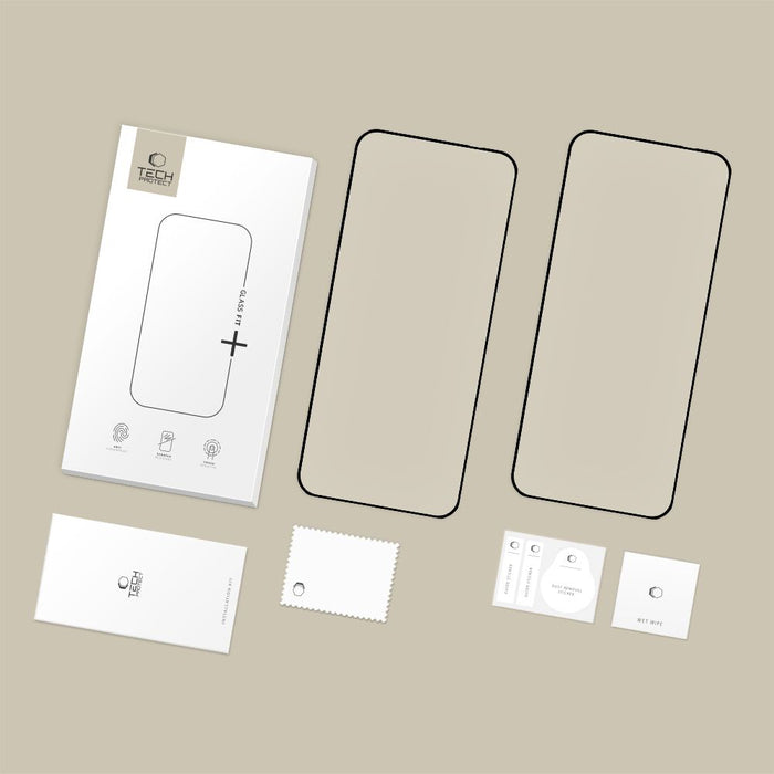 Tech-Protect Glass Fit+ 2-pack tempered glass for Motorola Edge 50 Neo / 60 Neo - black