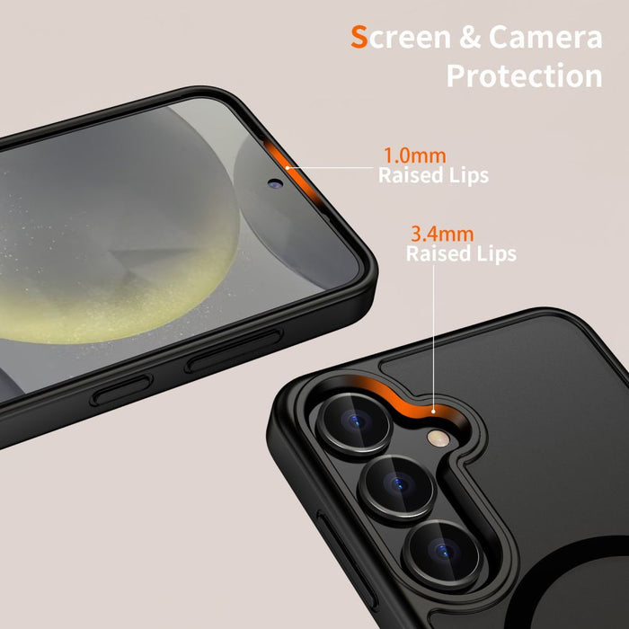 Tech-Protect MagMat MagSafena Samsung Galaxy S25 FE Case - Matte Black