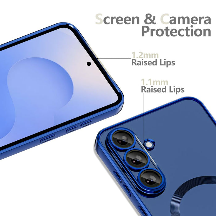 Tech-Protect MagFlex MagSafe Case for Samsung Galaxy S25 FE - Navy Blue