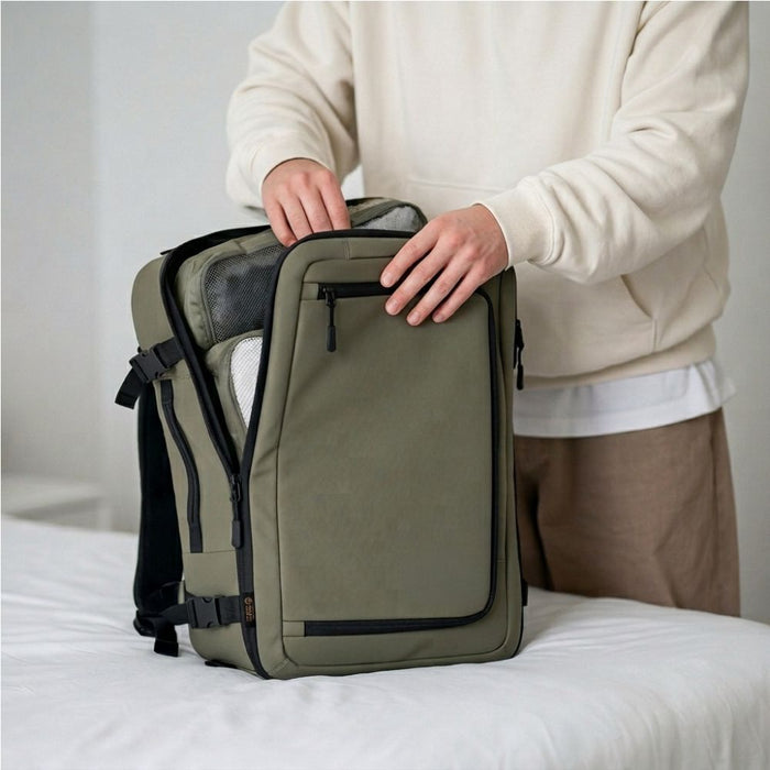 Tech-Protect Defender S50 Backpack for Ryanair &amp; Wizzar, 20L Laptop - Olive