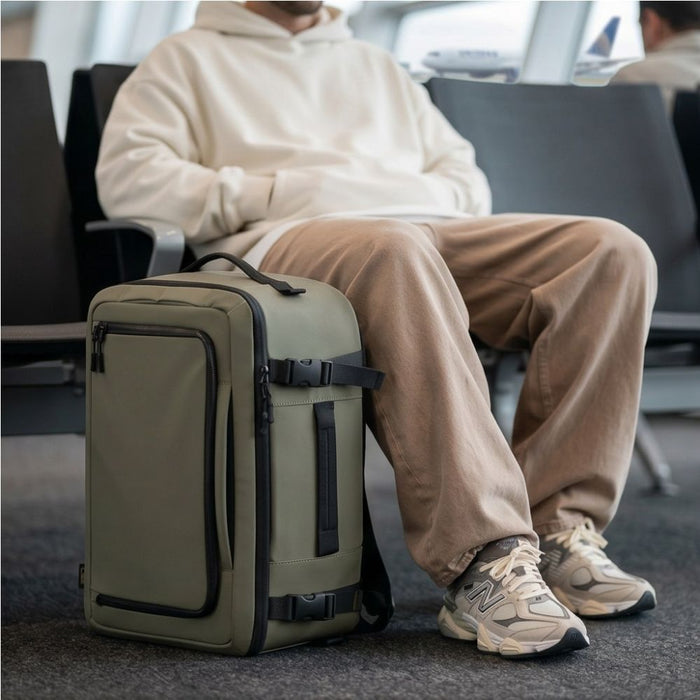 Tech-Protect Defender S50 Backpack for Ryanair &amp; Wizzar, 20L Laptop - Olive