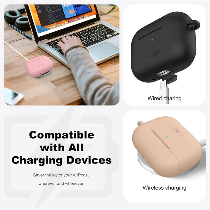 Tech-Protect Silicone Hook Case for AirPods Pro - Blue