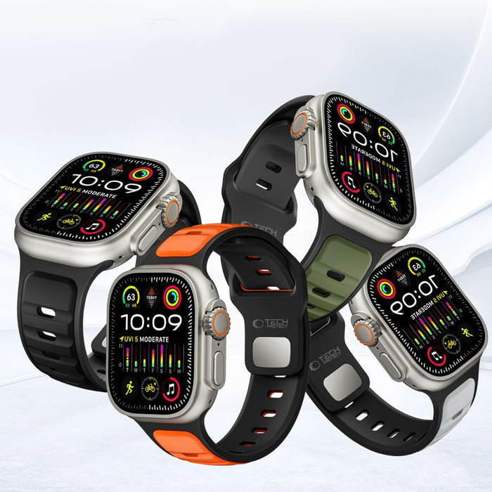 Tech-Protect IconBand Line Strap for Apple Watch 44 / 45 / 46 / 49 mm - Black