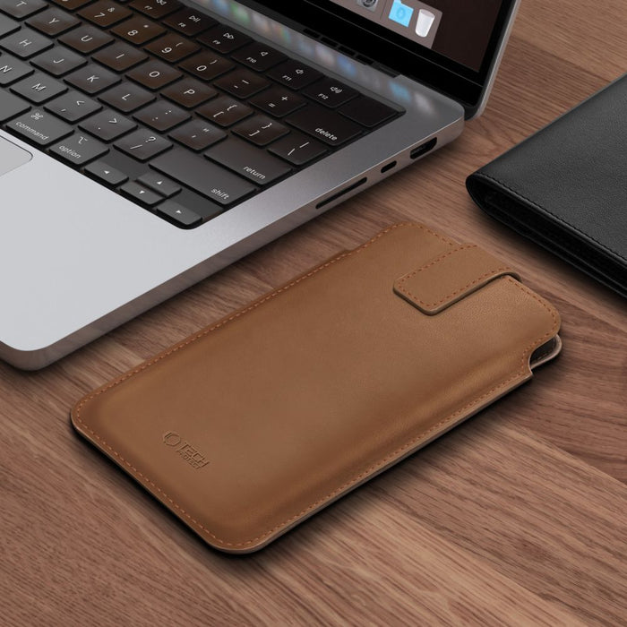 Tech-Protect SM65 case for 6.0-6.9" smartphones - brown