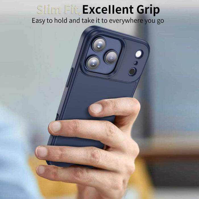 Tech-Protect MagMat Case for iPhone 17 Pro - Matte Navy Blue