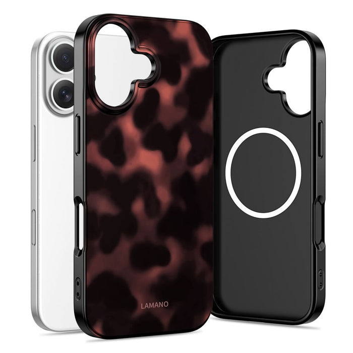 Tech-Protect Lamano MagSafe case for iPhone 17 - black and red