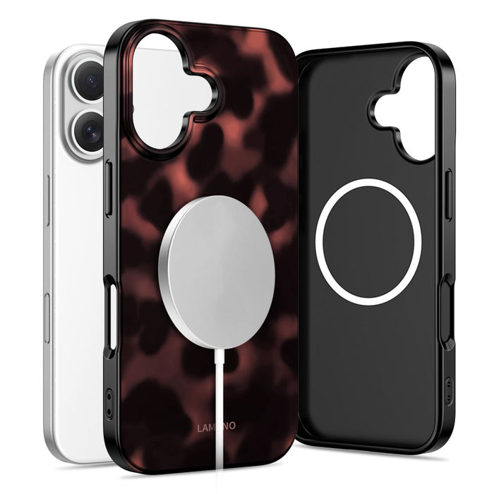 Tech-Protect Lamano MagSafe case for iPhone 17 - black and red