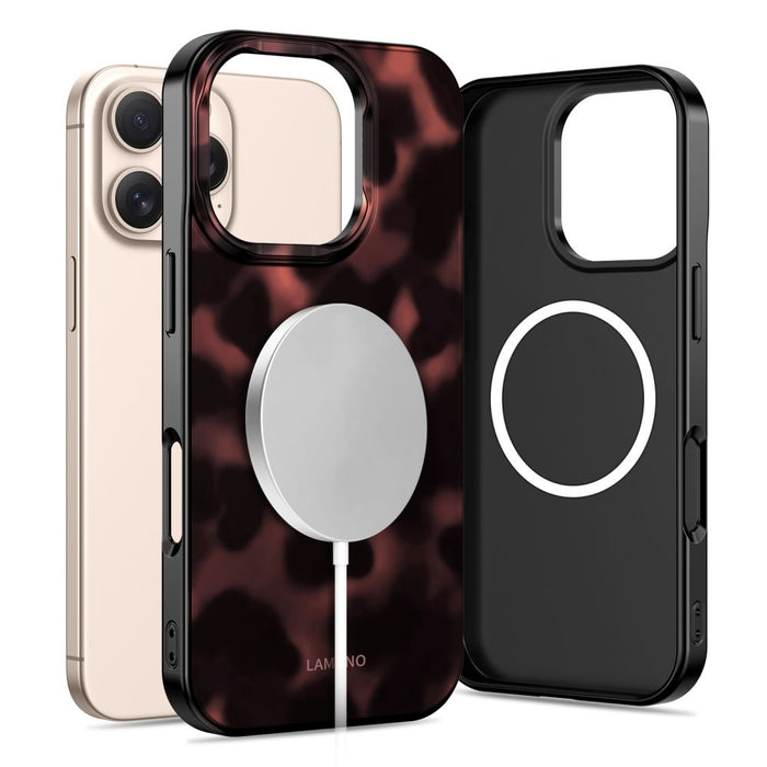 Tech-Protect Lamano MagSafe case for iPhone 16 Pro - black and red