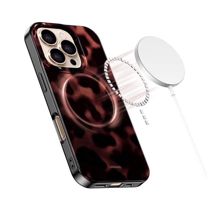 Tech-Protect Lamano MagSafe case for iPhone 16 Pro - black and red