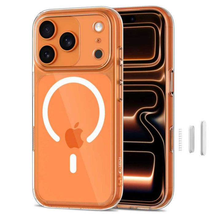 Tech-Protect Magpeak Magsafe CC Case for iPhone 17 Pro - Clear