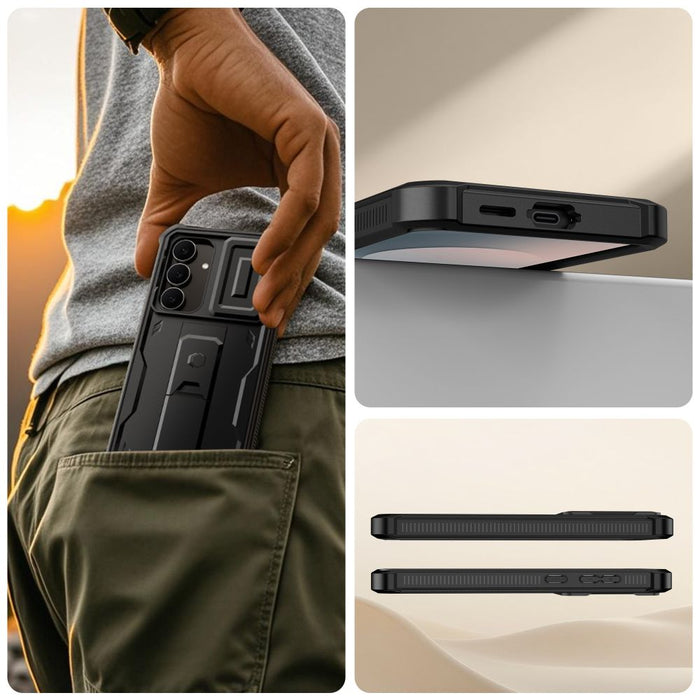 Tech-Protect Kevlar Cam+ Case for Samsung Galaxy S25 FE - Black