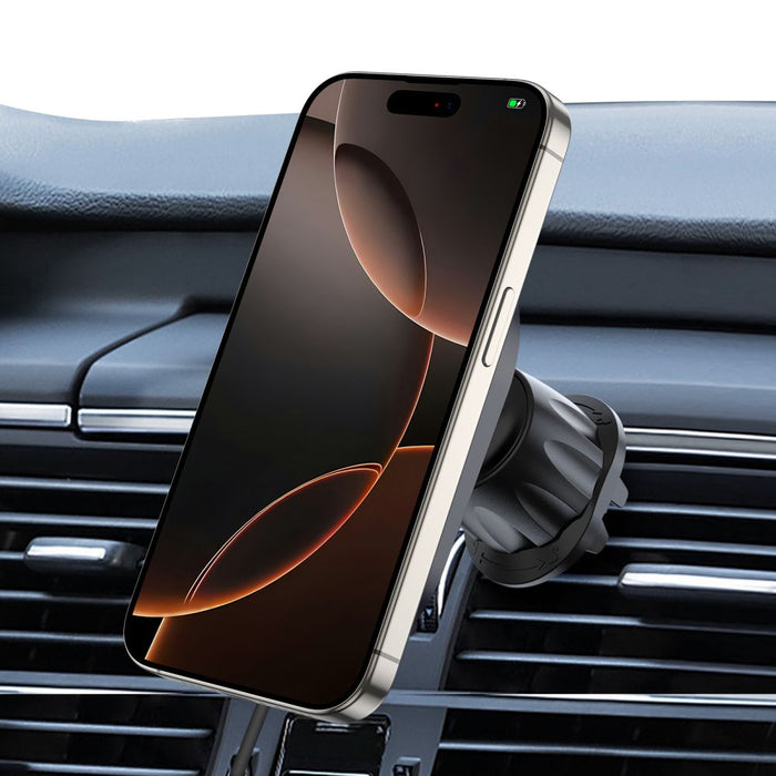 Tech-Protect mm15W-V6 Magnetic MagSafe Car Holder for Cockpit/Windshield/Air Vent - Black