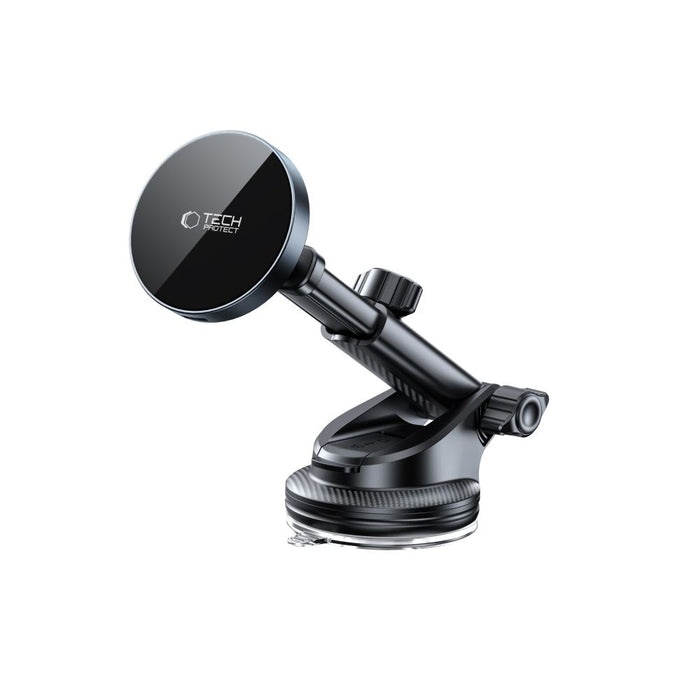 Tech-Protect mm15W-V5 Magnetic MagSafe Car Holder for Cockpit/Windshield/Air Vent - Black