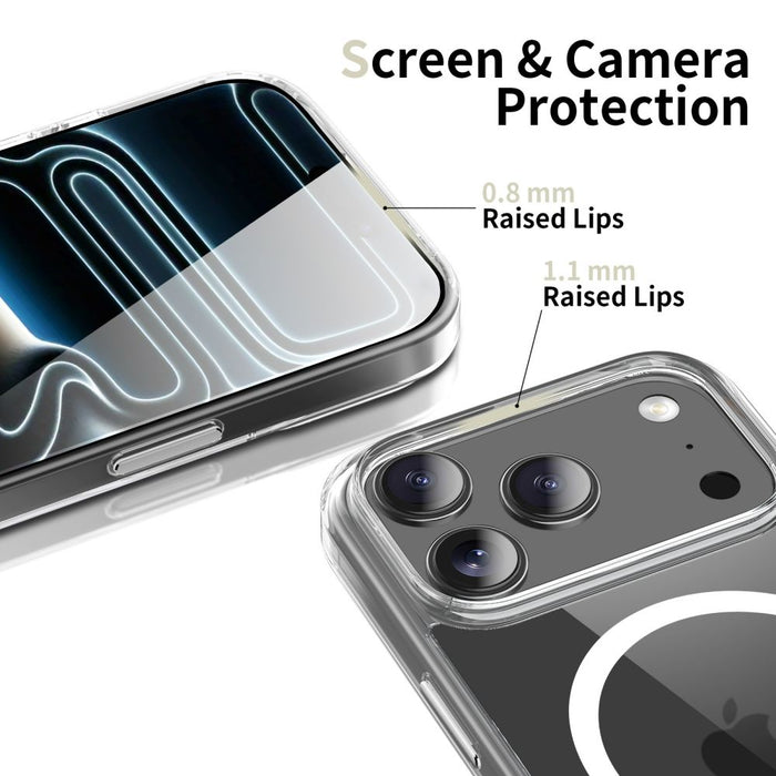 Tech-Protect Flexair Hybrid CC MagSafe Case for iPhone 17 Pro Max - Clear