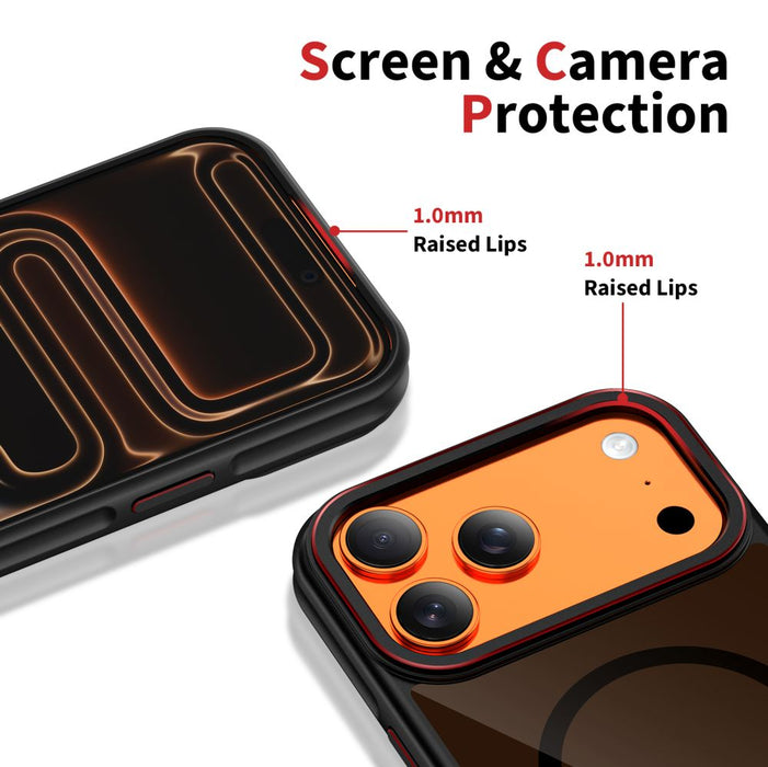 Tech-Protect MagHybrid MagSafe Case for iPhone 17 Pro - Black and Red