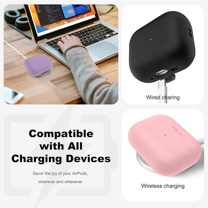 Tech-Protect Silicone Case for AirPods Pro 3 - Navy Blue