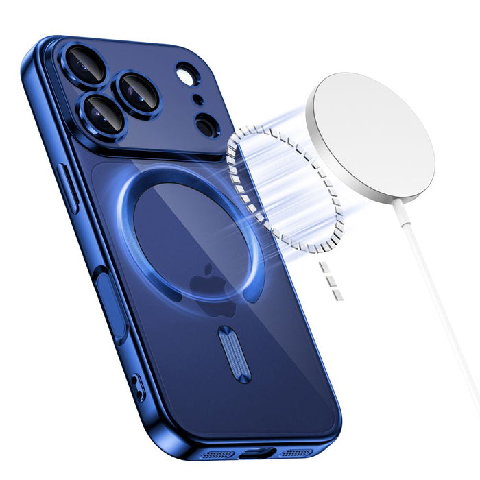 Tech-Protect MagFlex MagSafe Case for iPhone 17 Pro - Clear Navy Blue