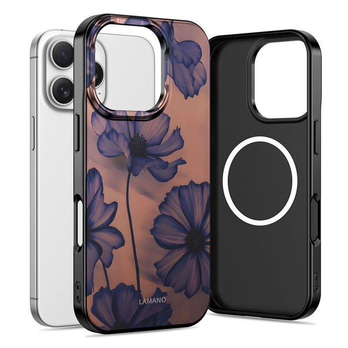 Tech-Protect Lamano MagSafe case for iPhone 16 Pro Max - brown-purple