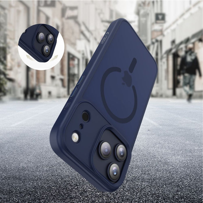 Tech-Protect MagMat MagSafe Case for iPhone 17 Pro Max - Navy Blue