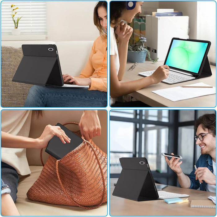 Tech-Protect SC Pen Case for Samsung Galaxy Tab A9 / A11 8.7 X110 / X115 / X133 / X135 - Black