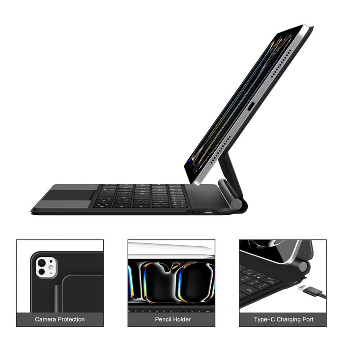 Tech-Protect SmartCase Magnetic for iPad Pro 11” 5/6 2024-2025 - Black