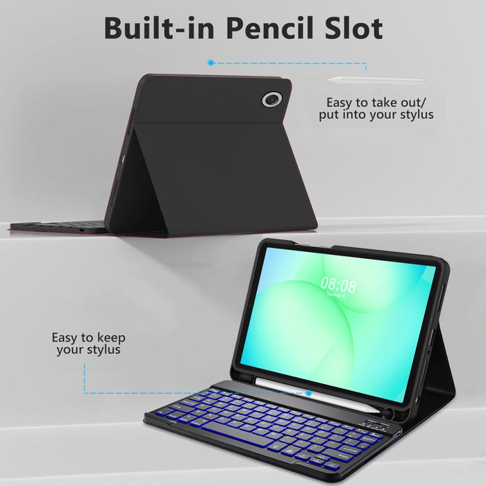 Tech-Protect SC Pen Case for Samsung Galaxy Tab A9+ / A11+ Plus 11.0 X210 / X215 / X216 / X230 / X235 / X236 - Black
