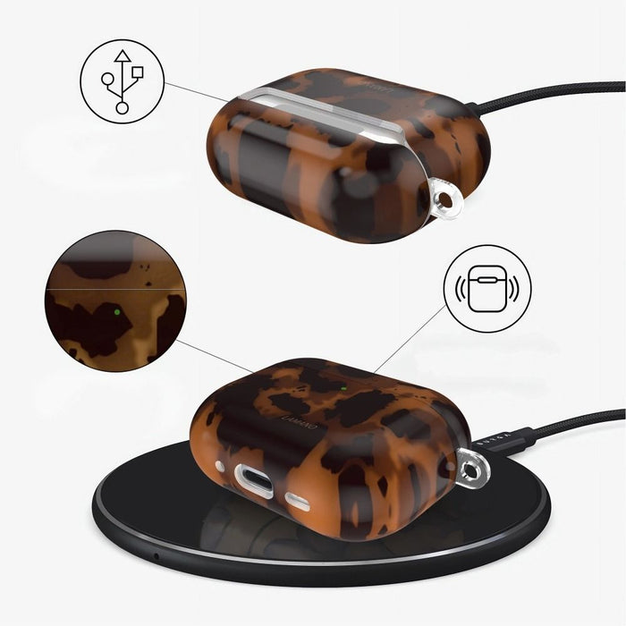 Tech-Protect Lamano case for AirPods Pro 1 / 2 - black and brown