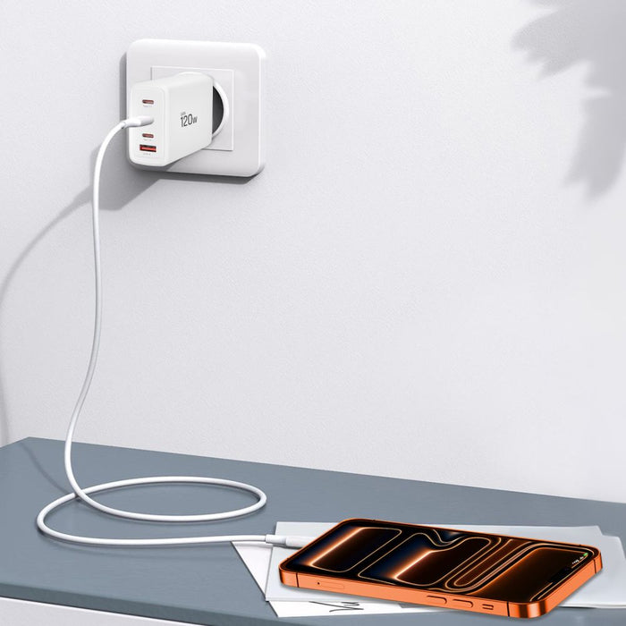Tech-Protect NC120W-GAN 4-Port 120W Wall Charger - White