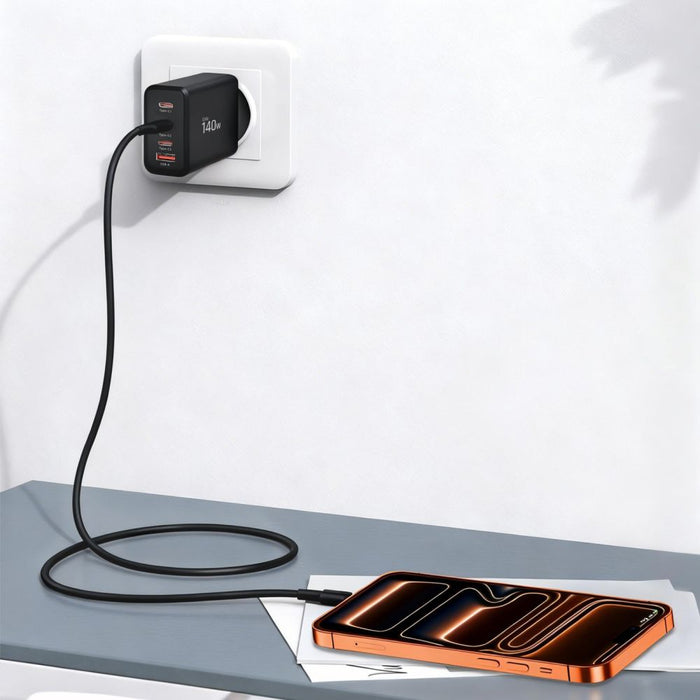 Tech-Protect NC140W-GAN 4-Port 140W Wall Charger - Black