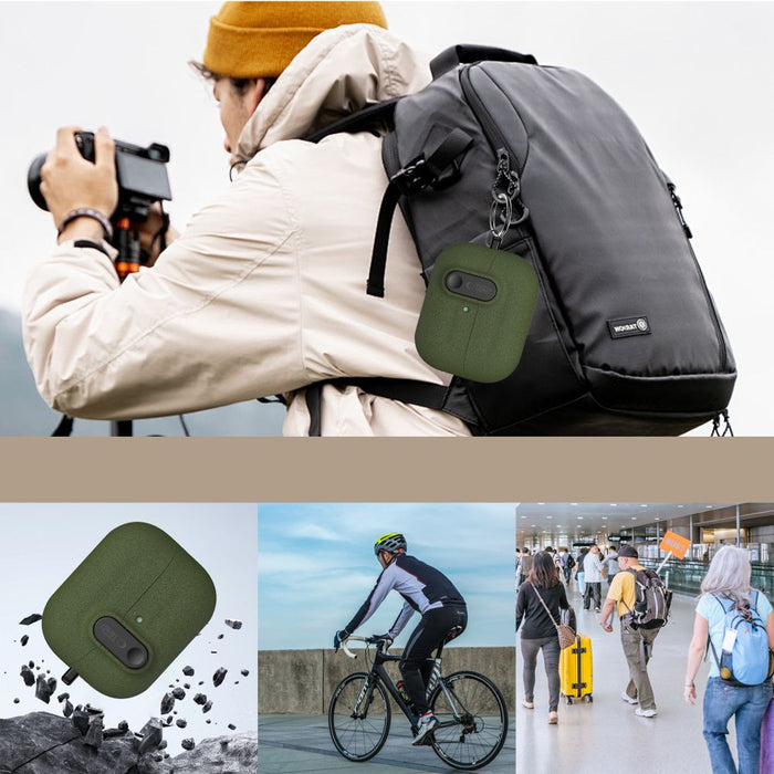 Tech-Protect Slim Hook Case for Samsung Galaxy Buds 3 / 3 FE / 3 Pro - Green