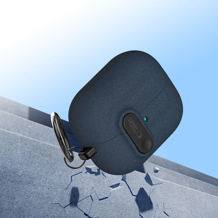 Tech-Protect Slim Hook Case for Samsung Galaxy Buds 3 / 3 FE / 3 Pro - Navy Blue