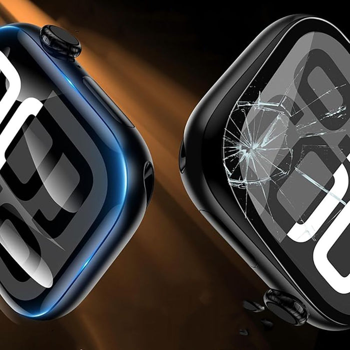 Tech-Protect Easy Set Flex+ 3-Pack Tempered Glass for Apple Watch 46mm - Black