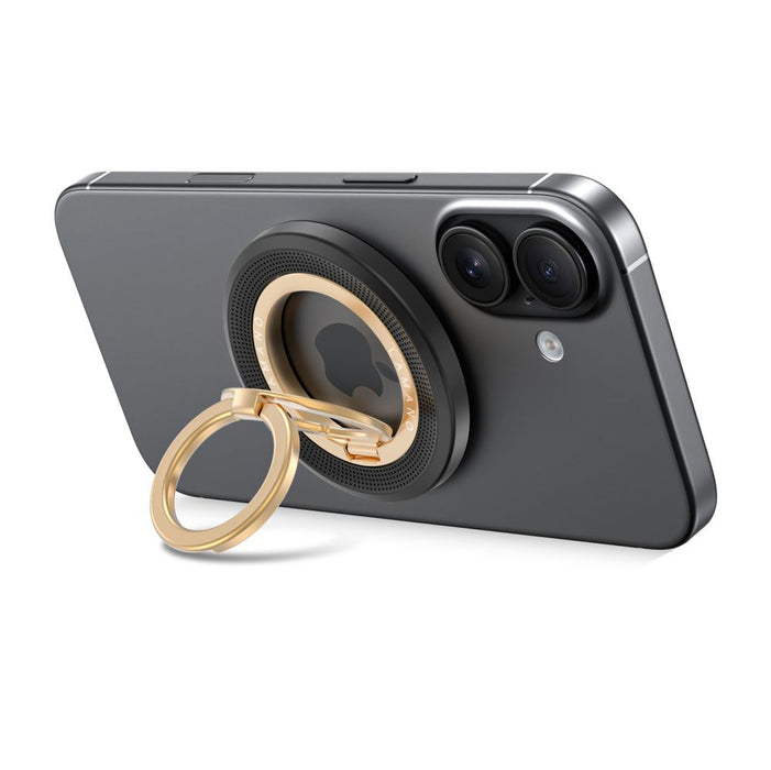 Tech-Protect MMR700 Lamano MagSafe Magnetic Phone Holder - Black and Gold