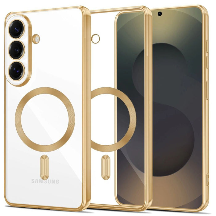 Tech-Protect MagFlex Case for Samsung Galaxy S26+ - Transparent Gold