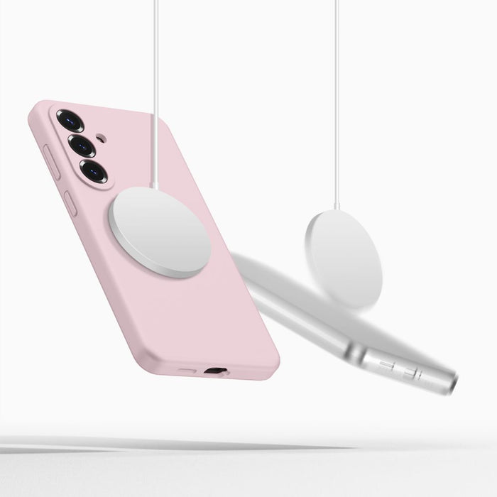 Tech-Protect Silicone MagSafe Case for Samsung Galaxy S26 - Pink