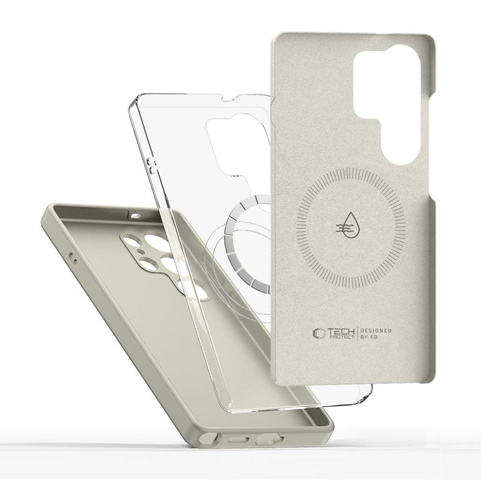 Tech-Protect Silicone MagSafe Case for Samsung Galaxy S26 Ultra - Beige