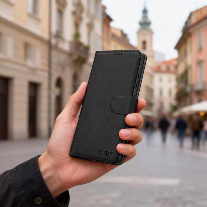 Tech-Protect Wallet Case for Samsung Galaxy S26 - Black