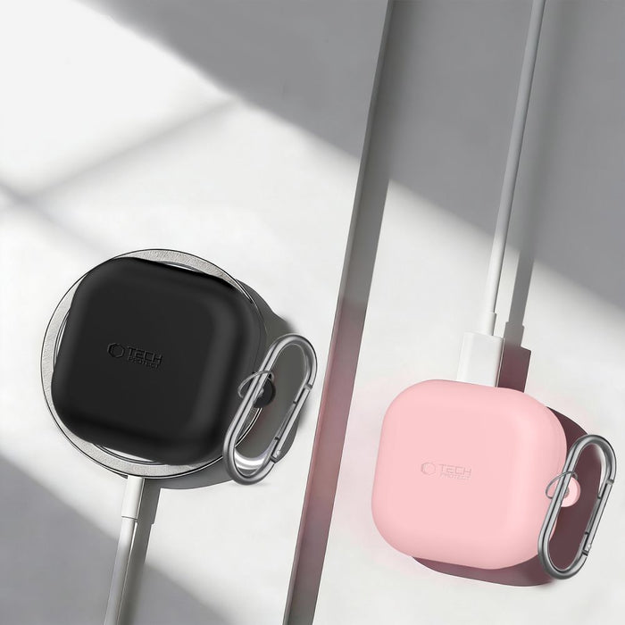 Tech-Protect Silicone Hook Case for Samsung Galaxy Buds 4 / 4 Pro - Pink